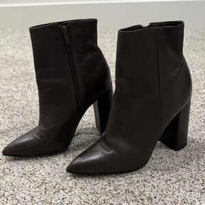 Steve Madden Dark Brown Heeled Boots